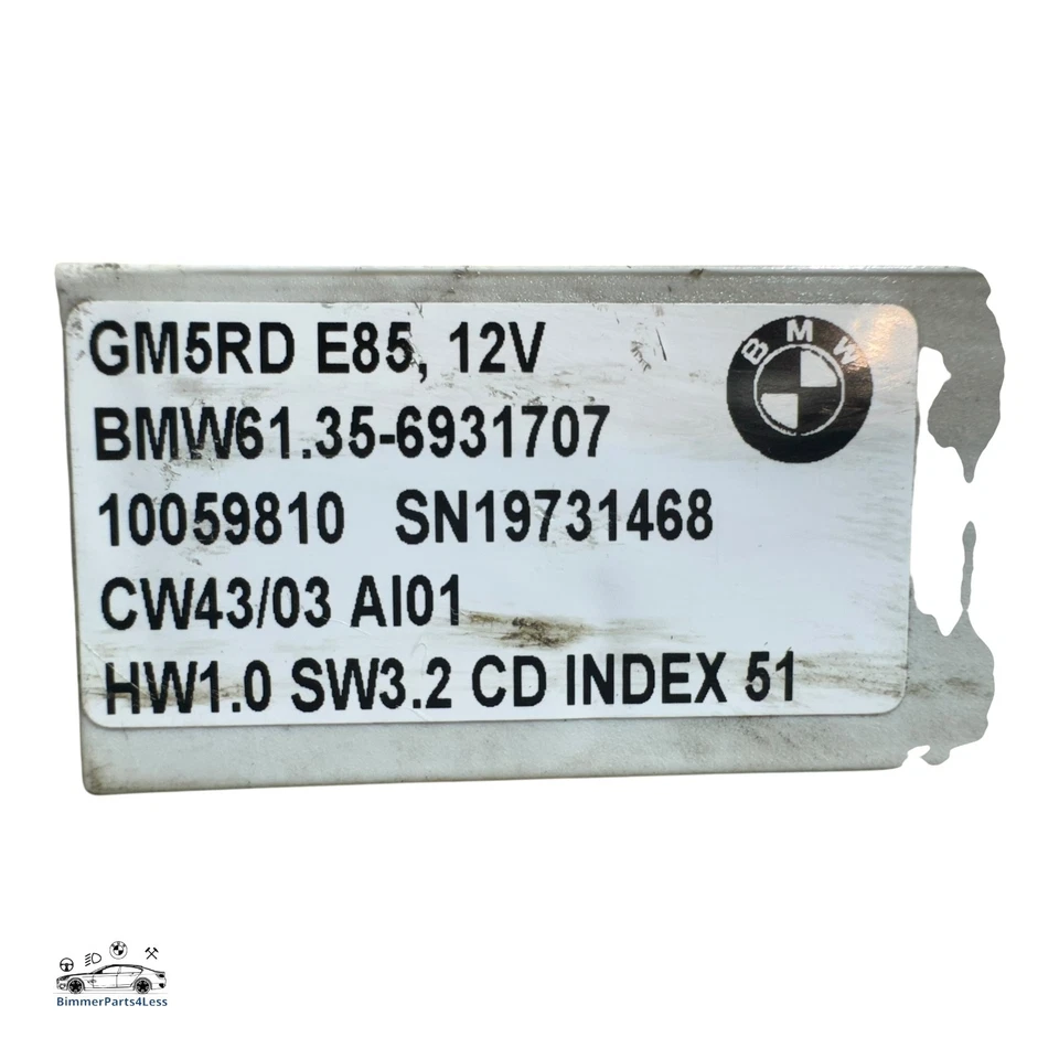 2003 BMW Z4 Series E85 E86 Body Control Unit Module GM5RD 6931707 - Image 3 of 3