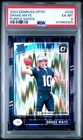 3325 Drake Maye 2024 Panini Donruss Optic #229 Purple Shock Rated Rookie PSA 6