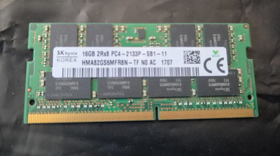 SK hynix * 16GB * 2Rx8 * PC4-2133P * HMA82GS6MFR8N-TF