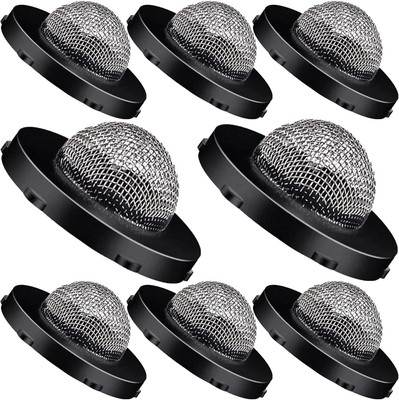 #ad PAGOW 8 Pcs Hose Filter Washers Stainless Steel Inlet Screen Black $7.70