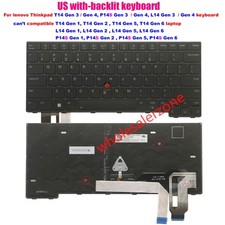 New US backlit keyboard for lenovo Thinkpad L14 Gen 3 Gen 4,T14/P14s Gen 3 Gen 4