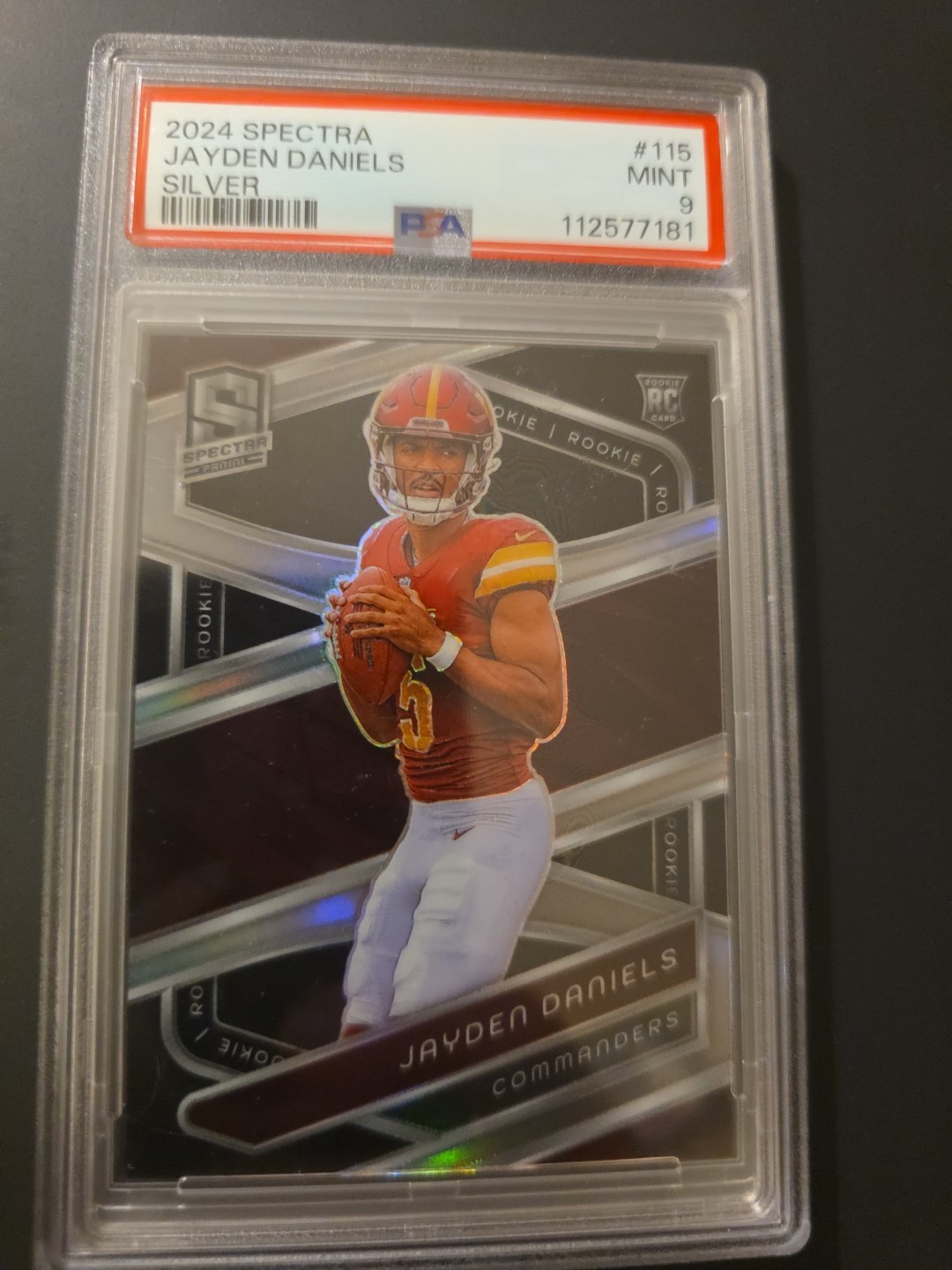 2024 Panini Spectra - Rookies Jayden Daniels #115 Silver Prizm (RC)