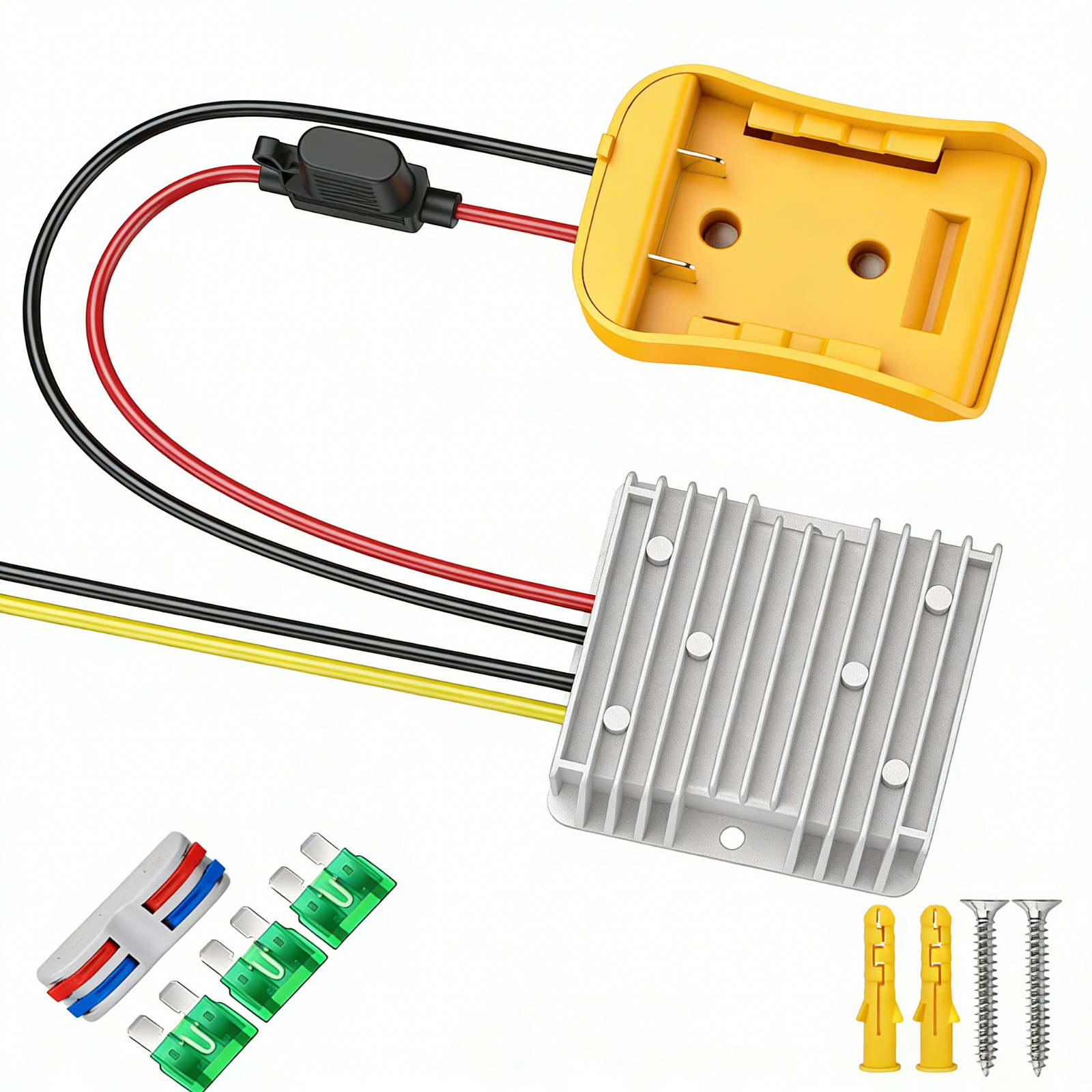 20V to 12V Step Down Converter Adapter for Dewalt 20V Buck Converter Regulator