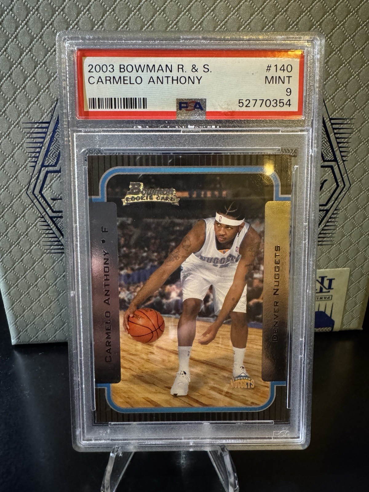 2003-04 Bowman Rookies & Stars - Rookies Carmelo Anthony #140 (RC) PSA 9
