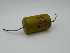 NOS Mullard Mustard Capacitor 470nF 0.47uf 400V