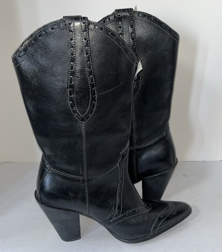 Stivali donna Harley Davidson in pelle nera 4” taglia 10M - Foto 3 di 11