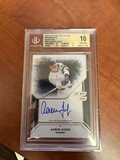 2025 Topps Aaron Judge Auto Black Foil /10 BGS 10 Pristine POP 1 MVP Yankees