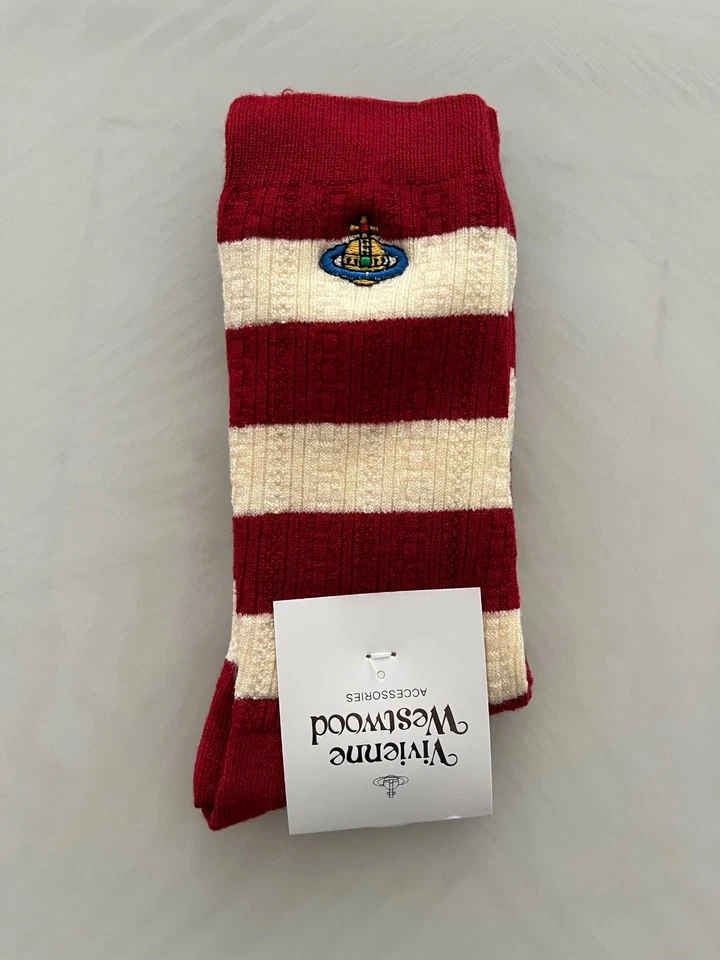 Calcetines Vivienne Westwood Mezcla Lana Rayas Rojo Foto 2 de 4