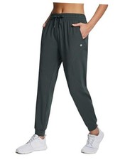 Women's Fleece Lined Pants Joggers Water-Resistant X-Large A-Loose Fit 01-grey