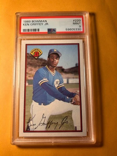 PSA 9 MINT 1989 BOWMAN #220 KEN GRIFFEY JR ROOKIE RC CARD