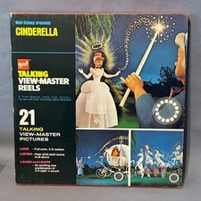 Vintage Cinderella Talking View-Master Reels GAF Box Set 1958 Disney Godmother