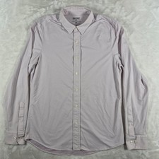 Rhone Commuter Button Down Shirt Men's Medium White Performance Stretch Comfort