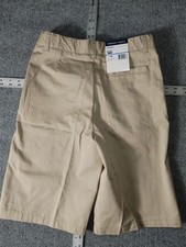 NWT French Toast boys youth size 14 adjustable waist uniform flat front shorts