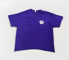 Gildan Purple Trader Joe  s Shirt Hibiscus Logo Graphic Tee Crewneck - Size L