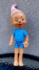 Vintage USSR Buratino Pinocchio Doll Toy Blow Plastic Mid Century Decor