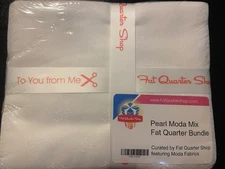 Pearl Moda Mix Fat Quarter Bundle By Fat Quarter Shop. 10 Low Volume Moda FQ