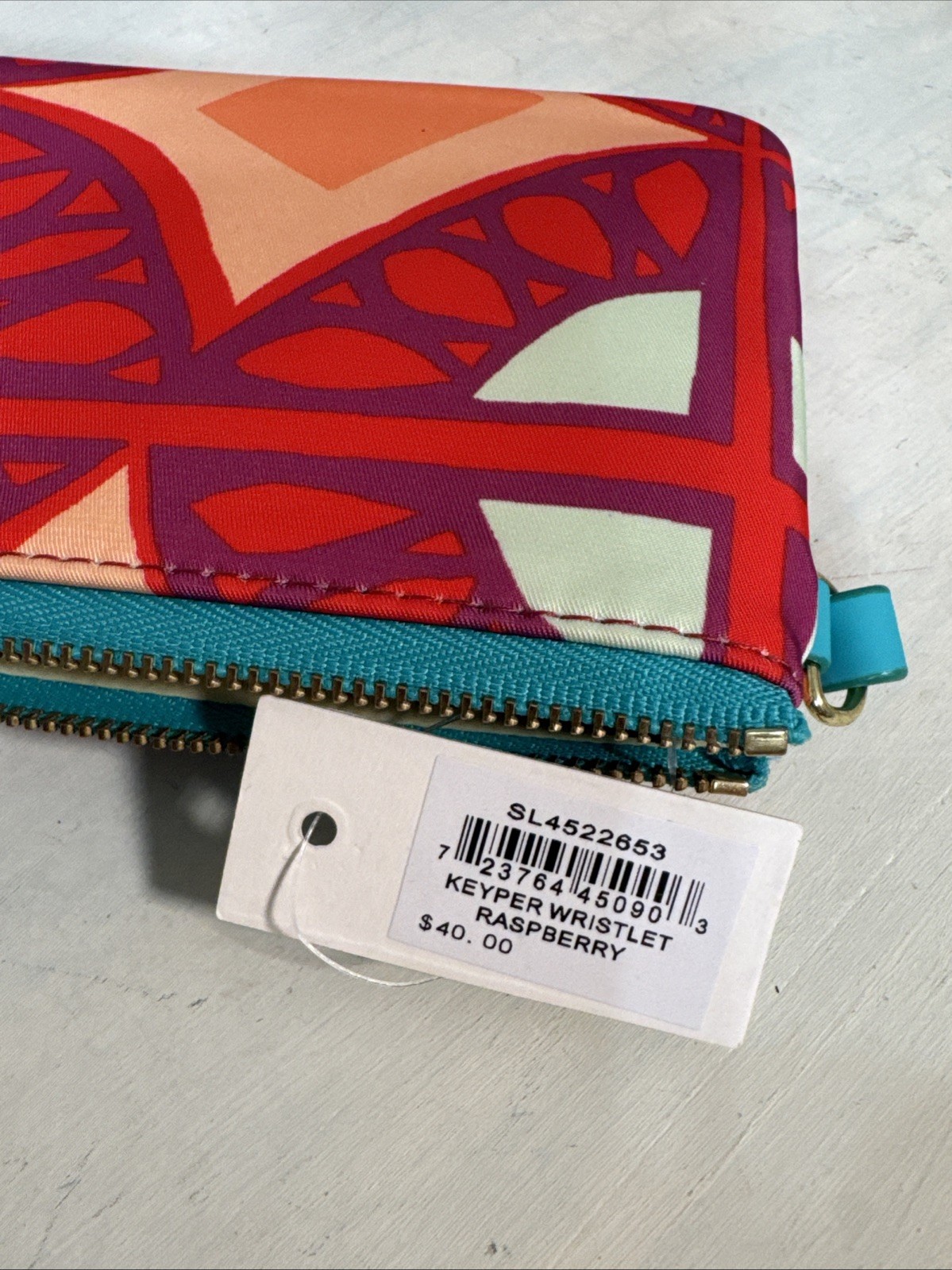 Fossil NWT Raspberry Keyper Wallet Wristlet — image 8