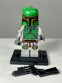 Custom LEGO Star Wars Boba Fett Cloud City 10123 Minifigure w/ Carbon Rifle New