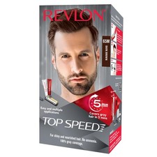 Revlon Top Speed Hair Color For Covers Gray Men Dark Brown 65M 180g