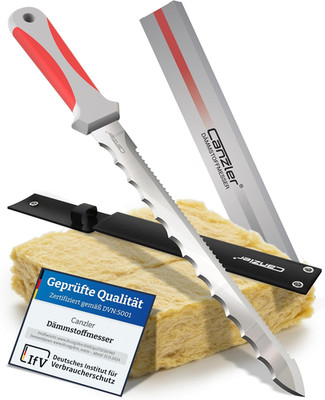 Dämmstoffmesser Mit 28cm Edelstahlklinge Isoliermesser Für Steinwolle Glaswolle 