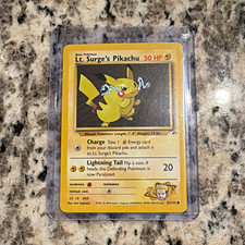Lt. Surge's Pikachu 81/132 Gym Heroes Unlimited 50 HP English on eBay