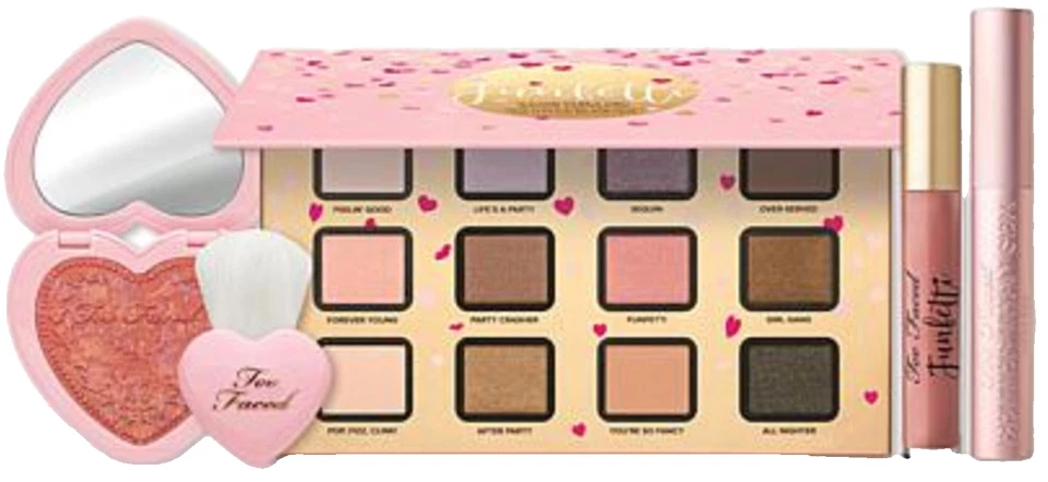 Too Faced Cosmetics Funfetti–Eyeshadow-Mascara-Cheek Blush-Lip Gloss-5-piece NIB - Image 4 of 4