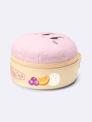Kirby Cafe x GU Pouch Pink New Japan 358030 Limited 2025 Sep PSL - Picture 2 of 7