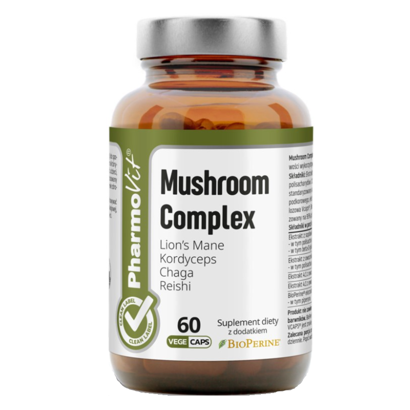 PharmoVit Mushroom Complex capsules, 60 pcs.