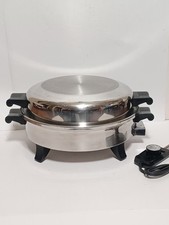 Regal Ware SOCIETY 12" Stainless Electric Liquid Core Skillet w/ Dome Lid  K7253