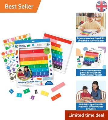Interaktive Regenbogen-Bruchfliesen für Kinder - perfekt für Klassenzimmer & Zuhause