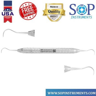 Dental McCall Curette 17/18 Periodontal Scaler Hollow Handle Curettes Instrument