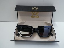 AM EYE WEAR LITTLE RED BLACK TINTED SUNGLASSES 151-BL-SM IN BOX