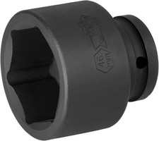  3/4"Drive Impact Socket-46mm, Heavy Duty CR-MO Jumbo Socket 6 Point Impact 