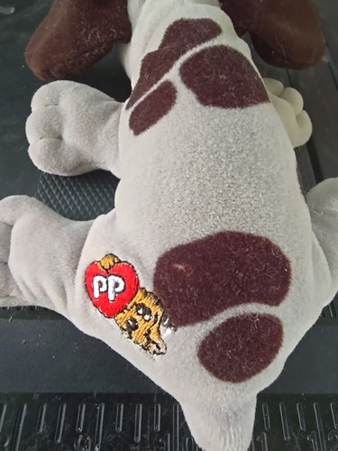 Vintage Pound Puppy Stuffed/Plush Gray Spotted Dog 1985 Tonka Made In Korea - Picture 3 of 5