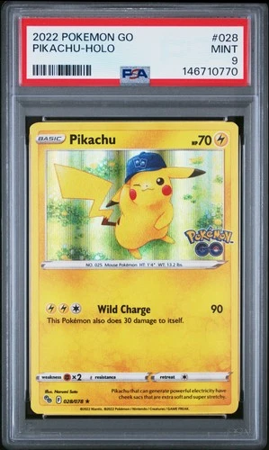 2022 POKEMON GO #028 PIKACHU-HOLO PSA 9