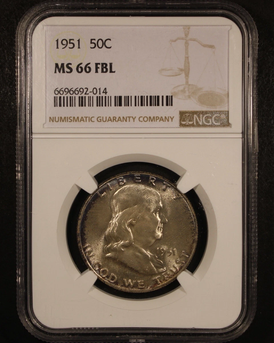MS 66 Graded Franklin Half Dollars 1948-1963 for sale | eBay