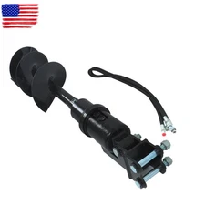 300mm Diameter Auger Drill Fit For 1Ton-1.5Ton Mini Excavator Small Digger 2Pins