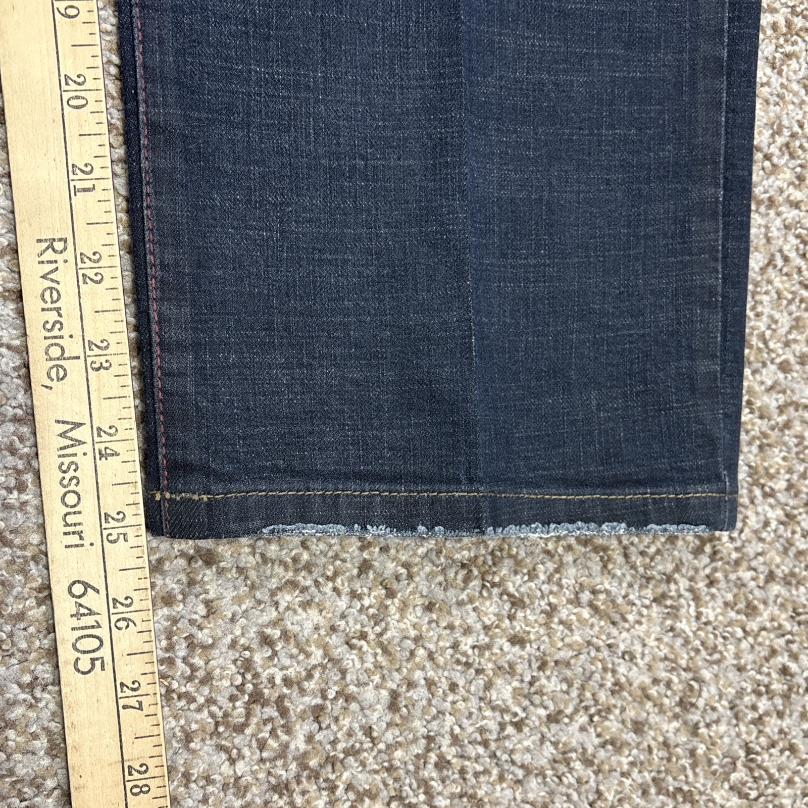 Vintage Z Cavaricci Women’s Size 14 Dark Blue Stretch Denim Jeans Fits 35 X 25 - View 11