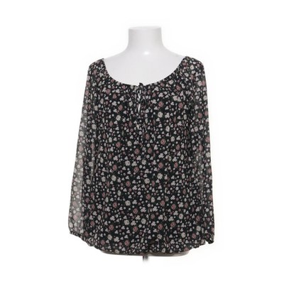 Hailys, Bluse, Größe: M, Schwarz/Mehrfarbig, Elasthan/Polyester/Viskose #UNk