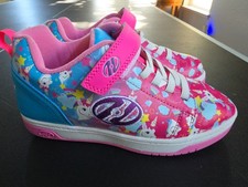 NEW Heelys Skate Shoes Unicorn Rainbows Pink Stars Diamonds Girl  Youth 4