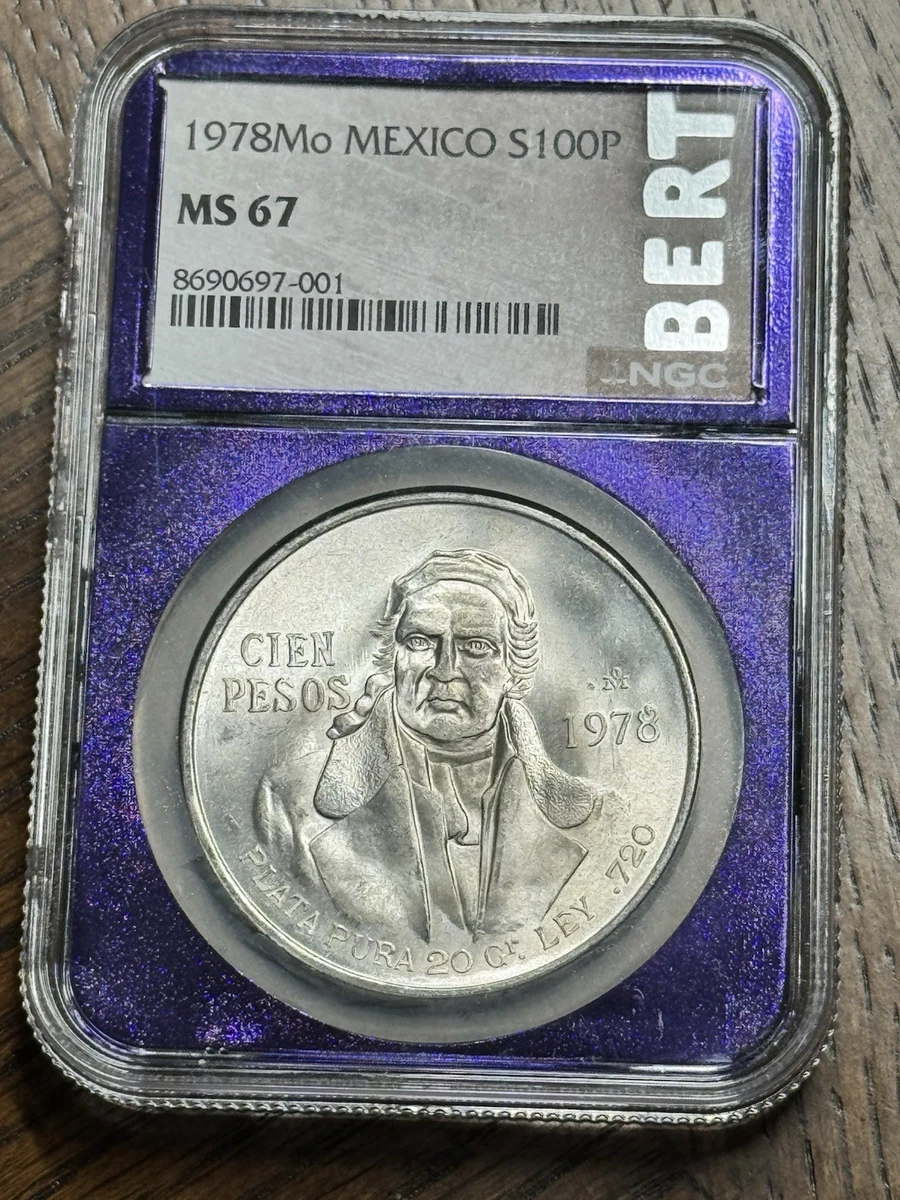 Silver 100 Pesos Denomination 1978 Mexican Coins (1905-Now) for
