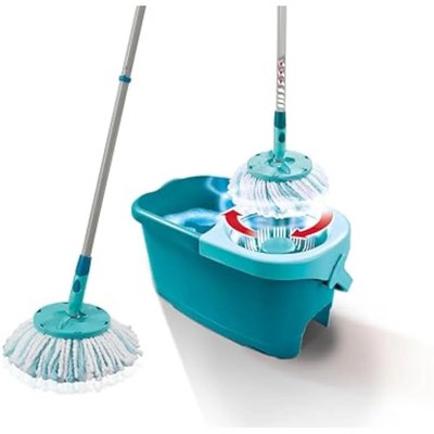 Leifheit Clean Twist Disc Mop Ergo Mop und Eimer, Bodenwischer mit