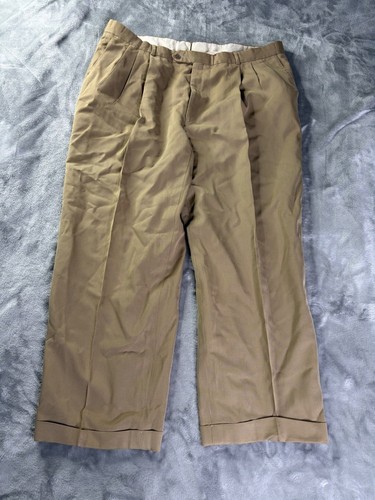 Givenchy, Givenchy Pantaloni eleganti uomo plissettati 42R pantaloni vintage pieghettati marroni