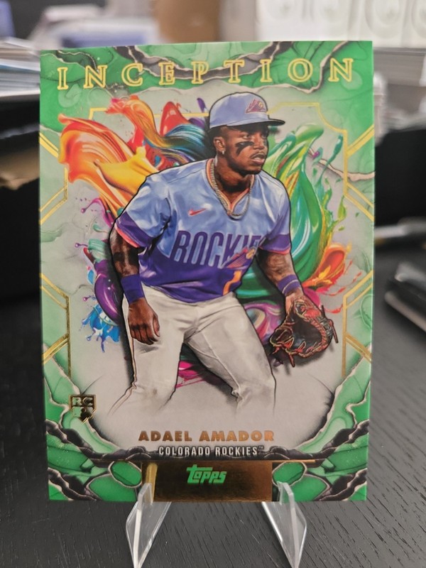 Adael Amador 2025 Topps Inception MLB RC Green Rookie #65 Rockies