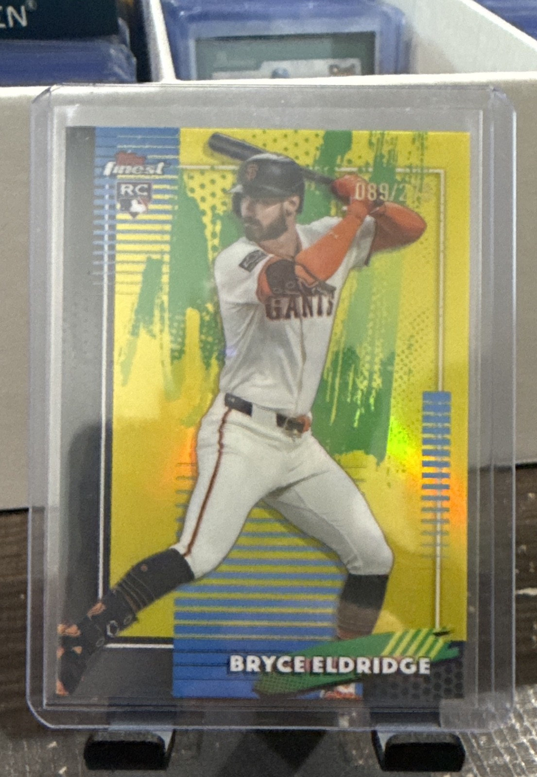 2026 Topps Finest - Common Bryce Eldridge #98 Yellow Refractor /275 (RC)
