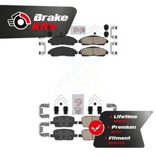 Front Rear Ceramic Disc Brake Pads Kit For 2017-2020 Cadillac XT5