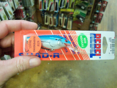 Rebel Suspending Shad R S33 Shad Rap style bait!  Rare!  NOS Blue Shinner color!