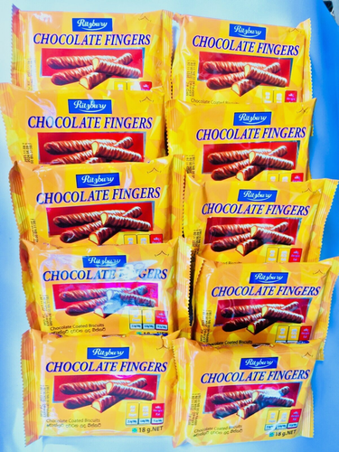 40 LOT barres chocolatées kit doigts thé chat biscuit cadeau décor biscuit enduit de chocolat - Photo 1/8