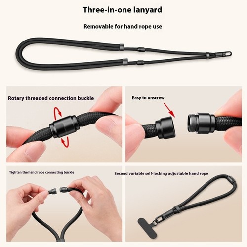 Multifunctional Phone Lanyard with Detachable Clip Phone Neck Strap Wristband - Zdjęcie 5 z 15