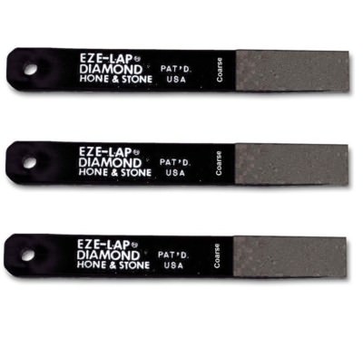 3 PACK Eze-Lap Sharpener Coarse Grit Diamond Knife Sharpener on a Paddle
